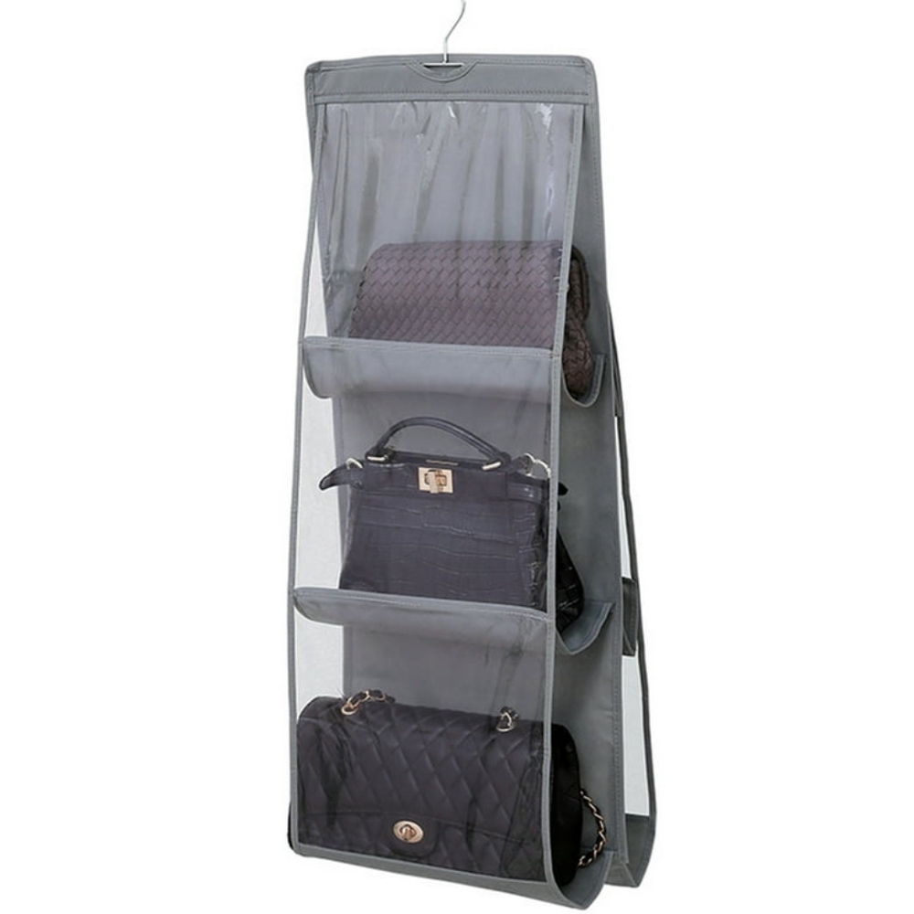 Folding Closet Organizer Wardrobe Hanging Storage Bag System for Handbags